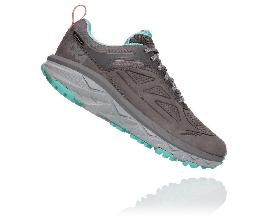 Hoka One One Challenger Låga Gore-Tex Trailskor Dam - Grå - ZGJPI-6405